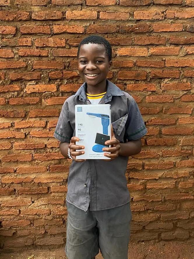 Alex Mdowa, Standard 7 at Makeshi Primary School, ready to extend his study hours